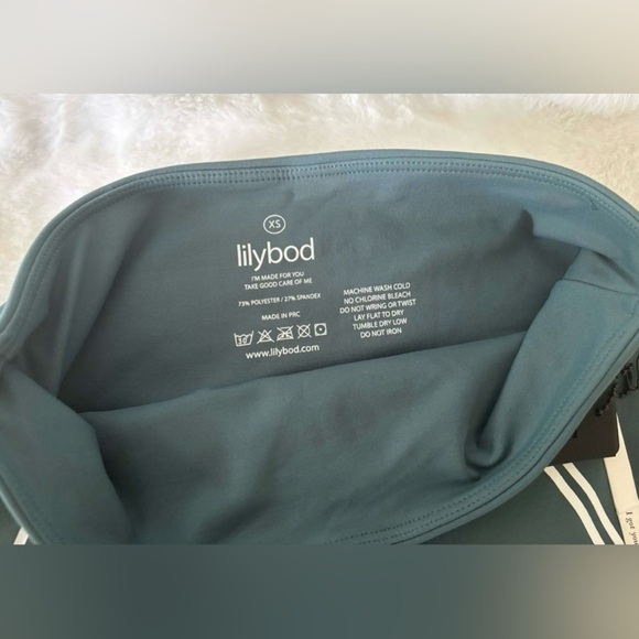 Lilybod Teal Leggings with White Accents - Picture 4 of 4